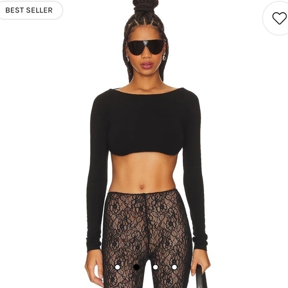 Superdown Ravin Backless Crop Top black - Picture 7 of 10